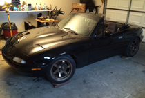 92 Mazda Miata - Gloss Black Vinyl Wrap
